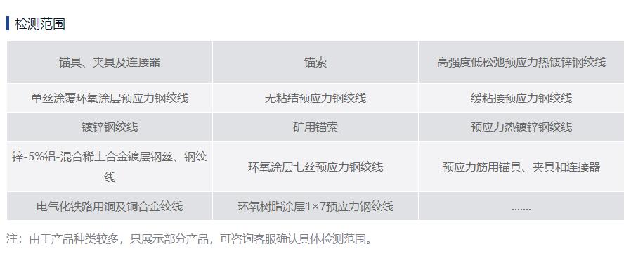 預(yù)應(yīng)力錨桿連接器拉拔力試驗(yàn) 無(wú)損檢測(cè)