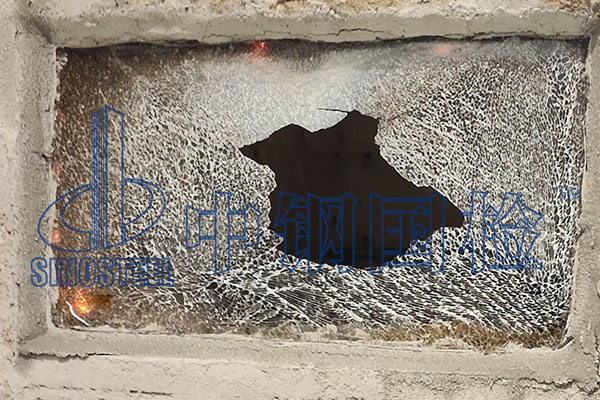 防火窗耐火試驗(yàn)后